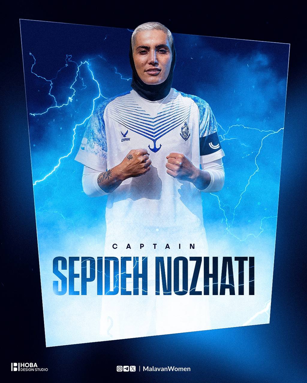 سپیده نزهتی به عنوان کاپیتان این فصل تیم بانوان ملوان معرفی شد